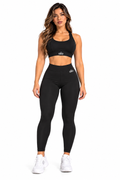 conjunto deportivo liso negro dupe ALO